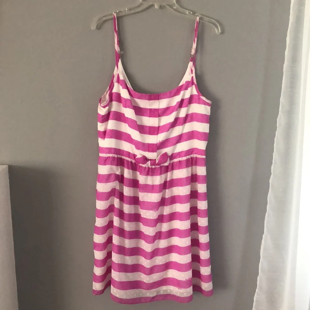 Lilly Pulitzer Pink and White Dress Size 14 - Picture 2 of 6